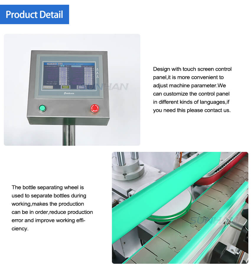 machine details of bottle cap and body labeling machine