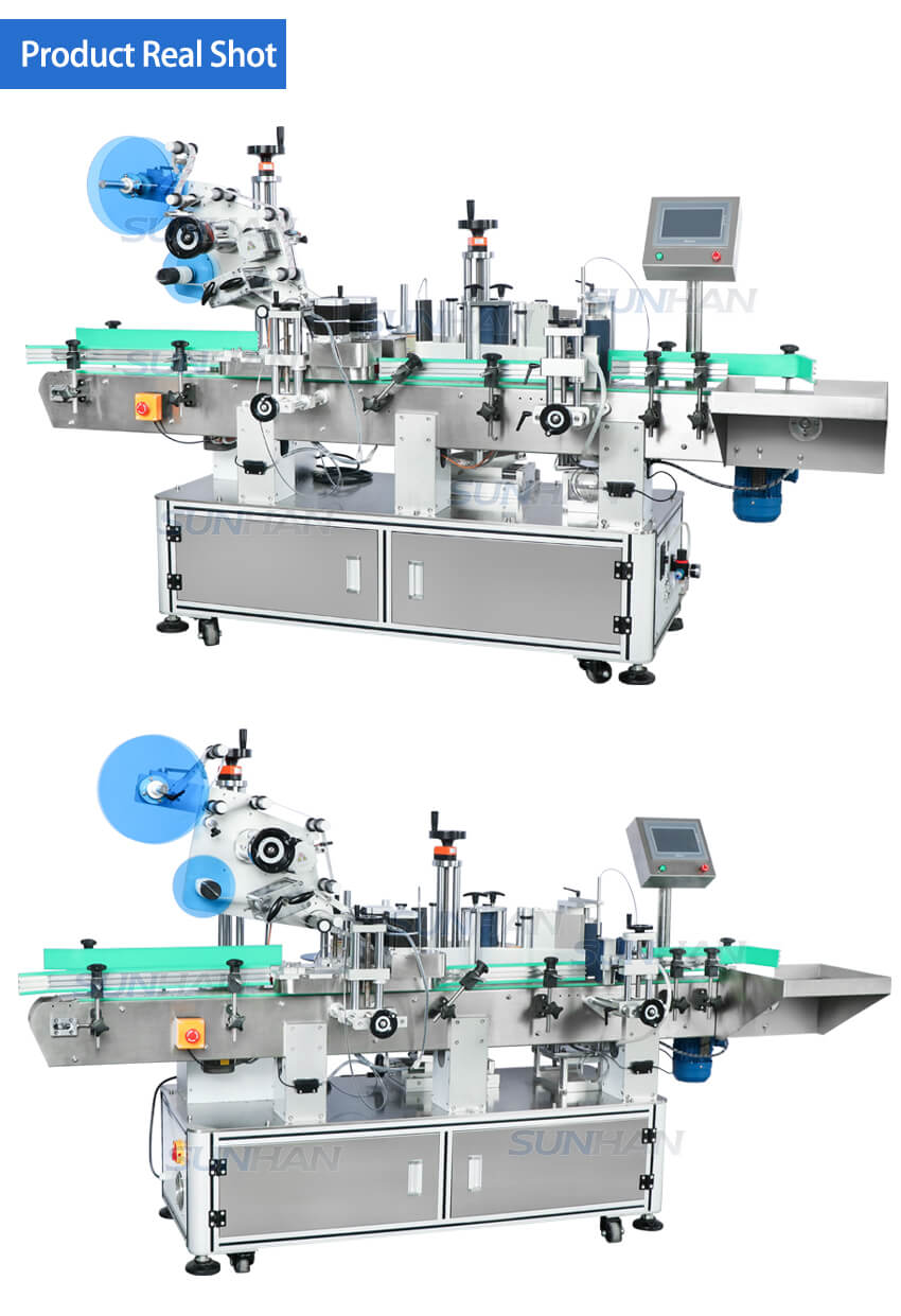 bottle cap and body labeling machine