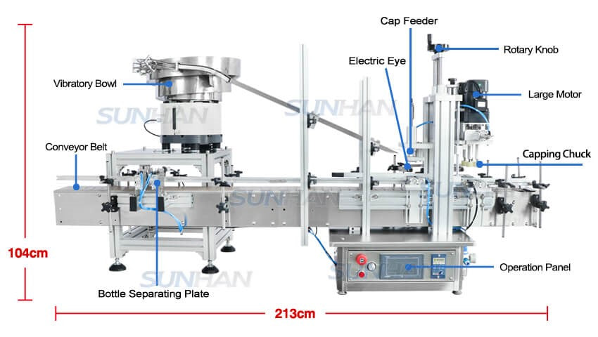 Machine Component of Bottle Screw Capping Machine