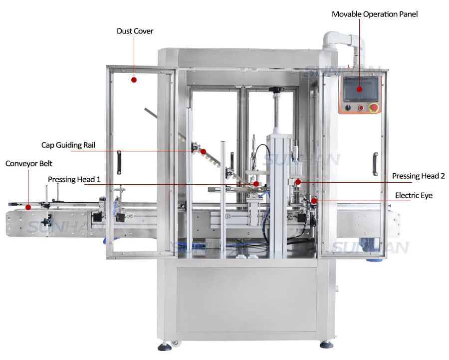 machine component of bottle corking machine