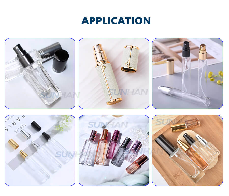 application of perfume vial filling crimping machine