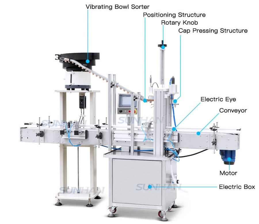 machine component of spirit corking machine