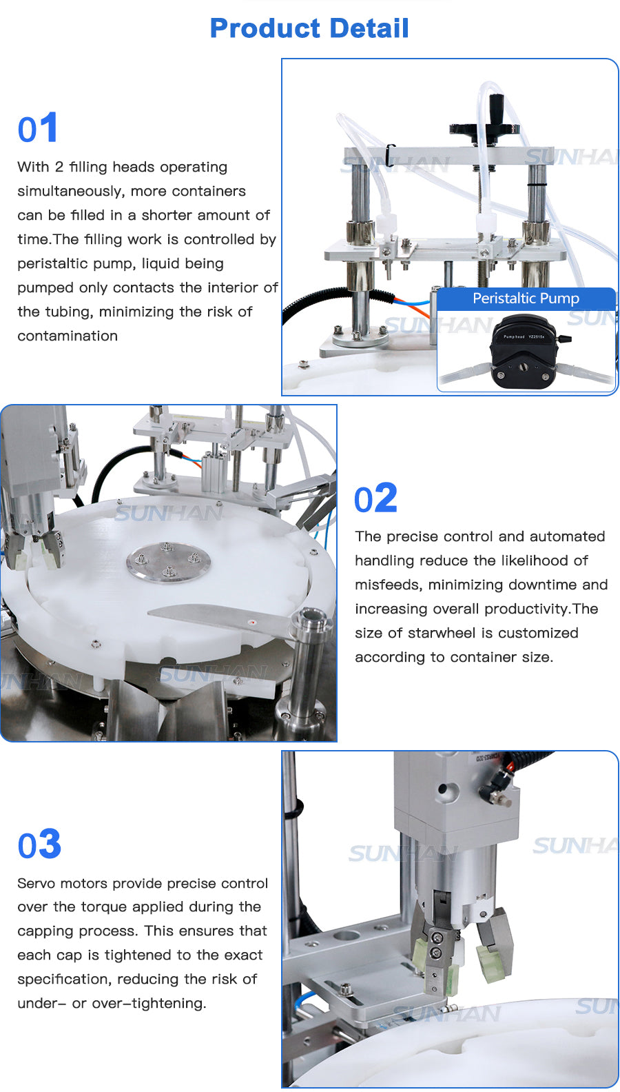 machine details of reagent bottle filling line-1