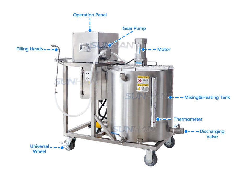 oem commercial paraffin wax melting machine