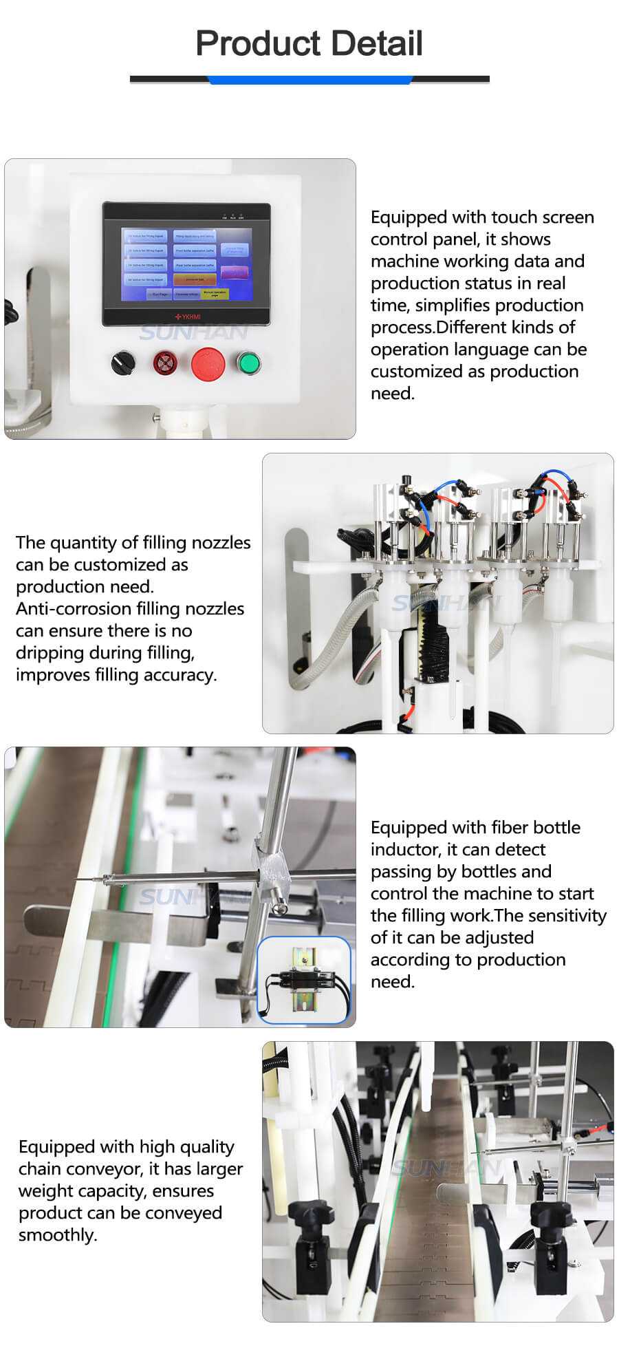 machine details of bleach filling machine