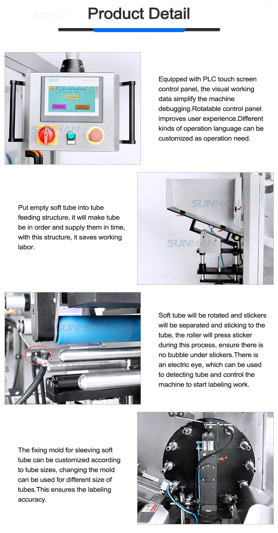 machine details of sealants tube labeling machine