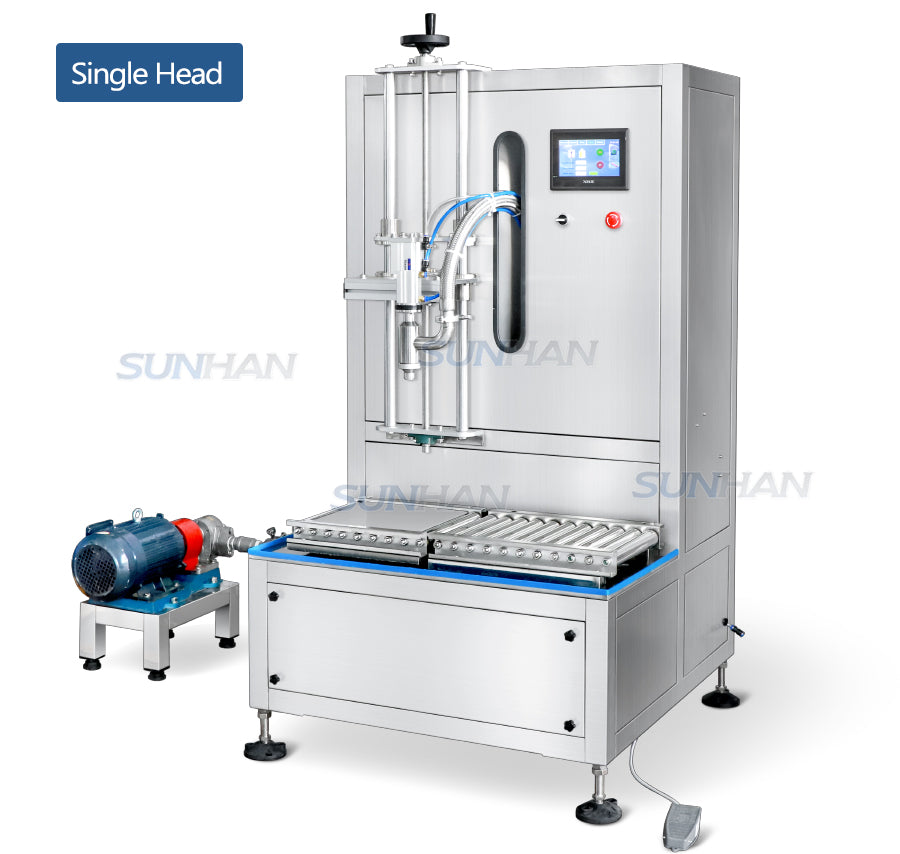 real shot of bucket gallon filling weighing machine-2
