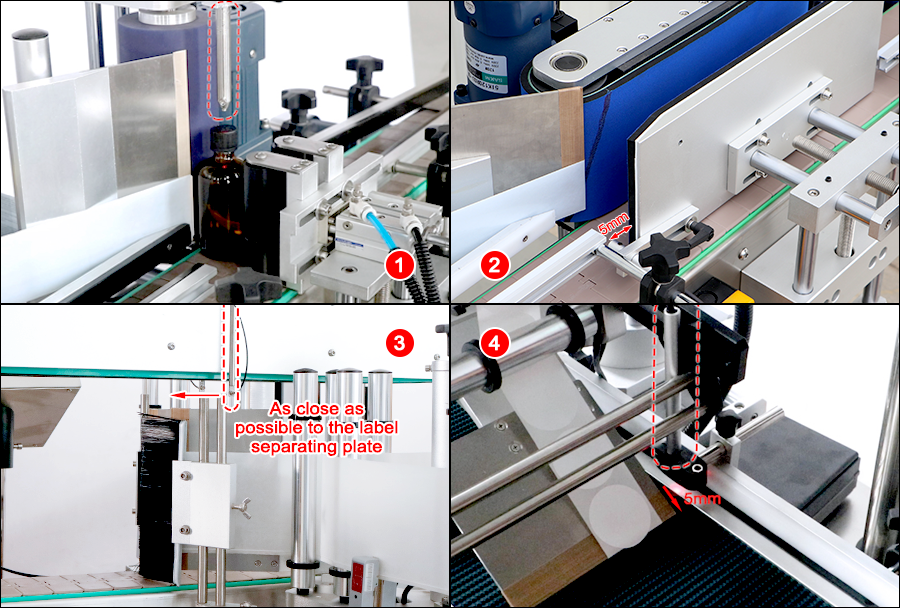 position of labeling object sensor