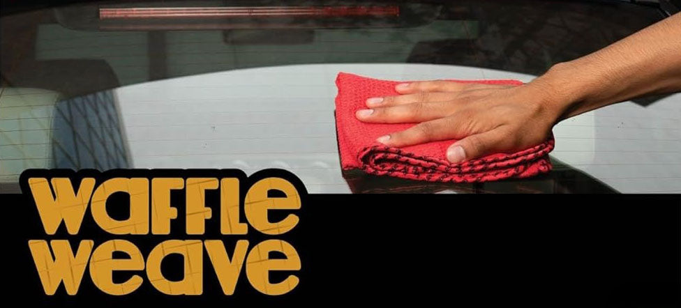 Waffle Weave Glass and Window Microfiber Towel