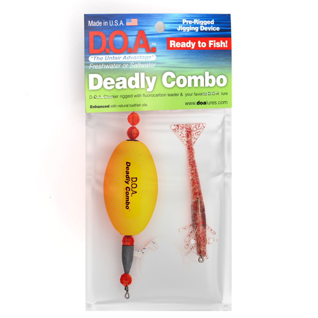 Deadly Combo Popper Clacker w/ 3 Shrimp – D.O.A. Lures