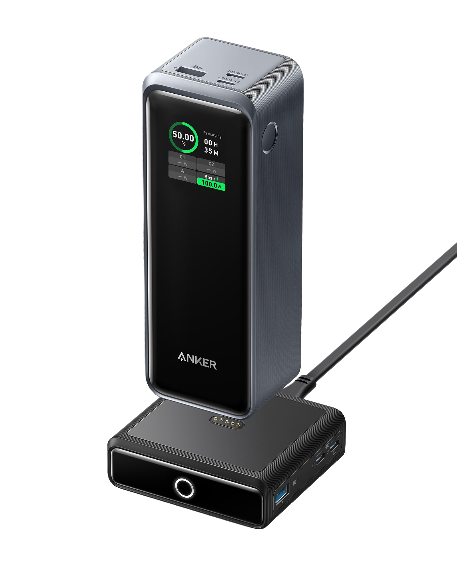 Anker Prime PowerBank 27 650 mAh (250 W) avec base de recharge 100 W