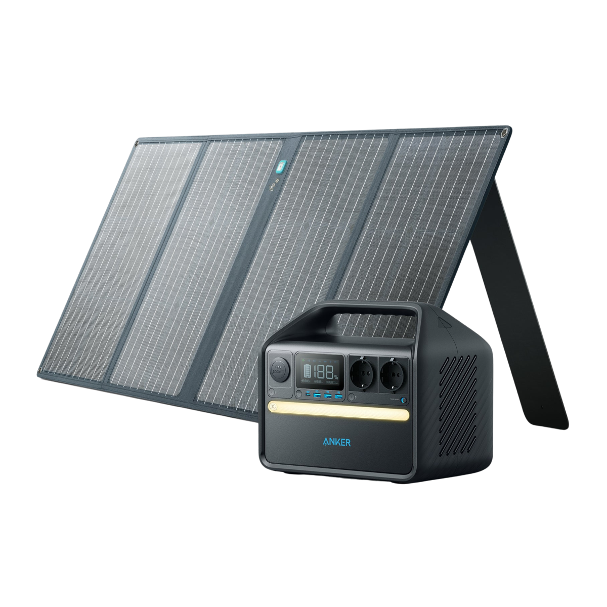 Anker SOLIX 535 générateur solaire + 1 × 100 W panneau solaire