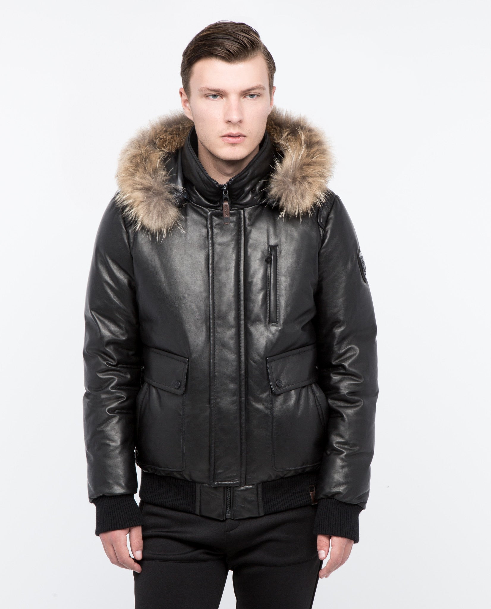 Gall Leather Bomber Jacket | Rudsak | Coat, Jacket – Dejavu NYC