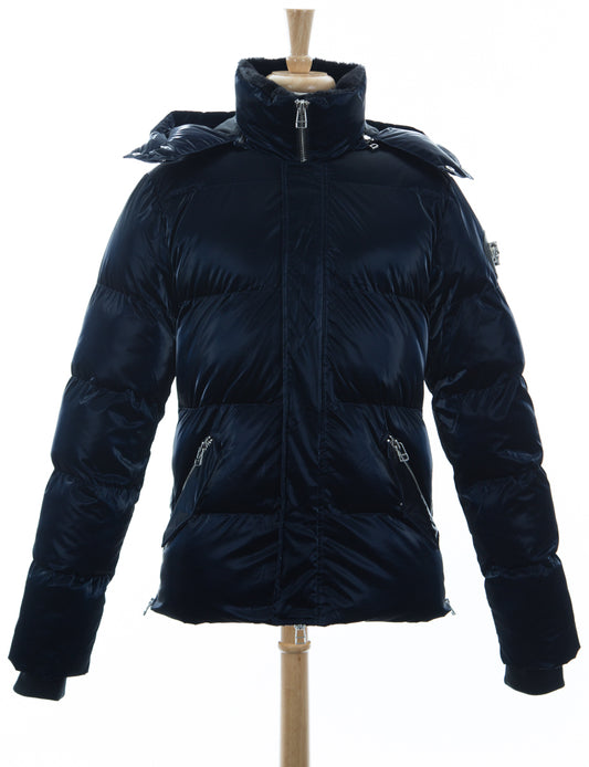 Woodpecker Jacket - Sparrow Sleek Puffer - Grey and Black - WPM004