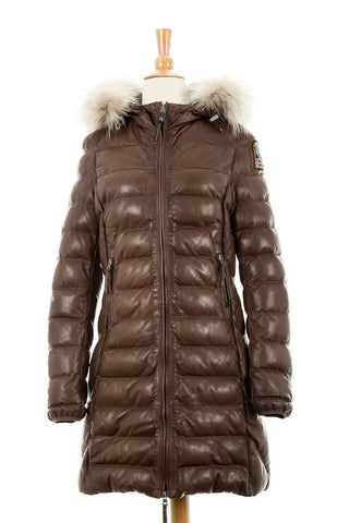 parajumpers demi leather coat