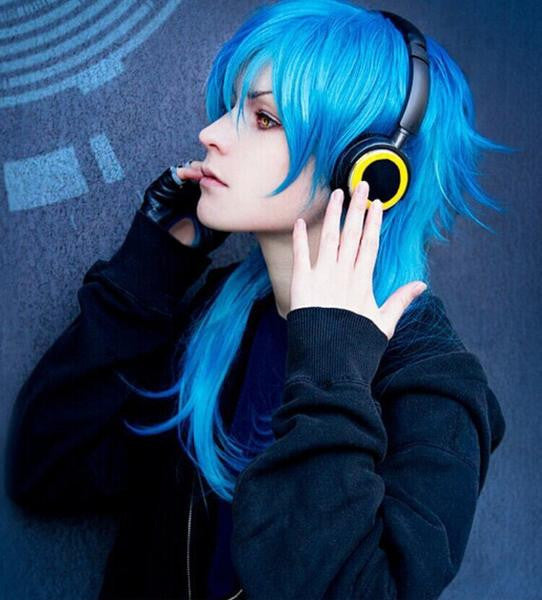 mens blue wig