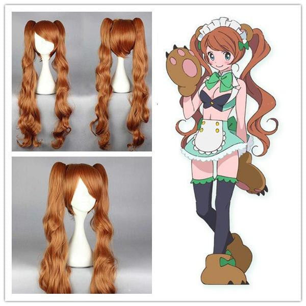 90cm Beautiful Girls Hairstyle Cosplay Anime Yurikuma Arashi