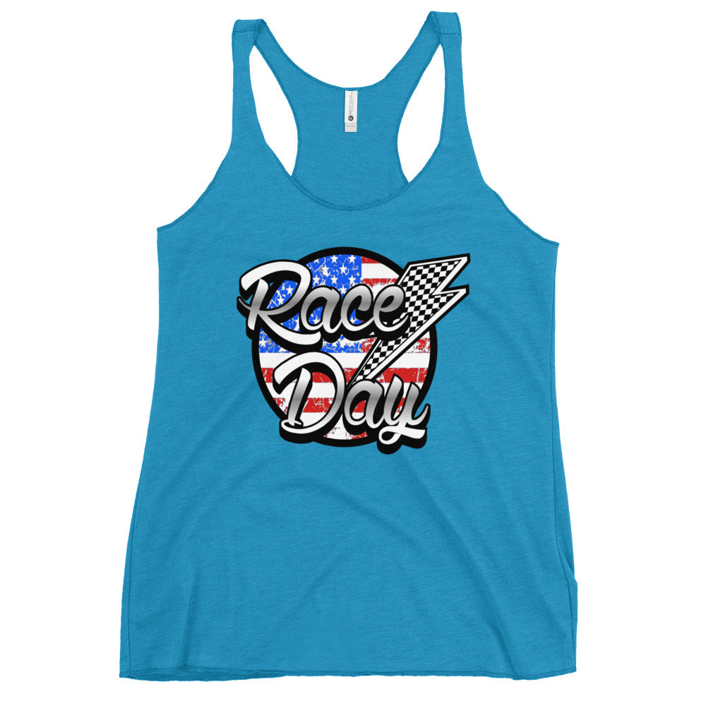 Race Day Women's Racerback Tank