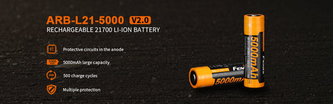 Fenix ARB-L21-5000 V2 rechargeable 21700 battery