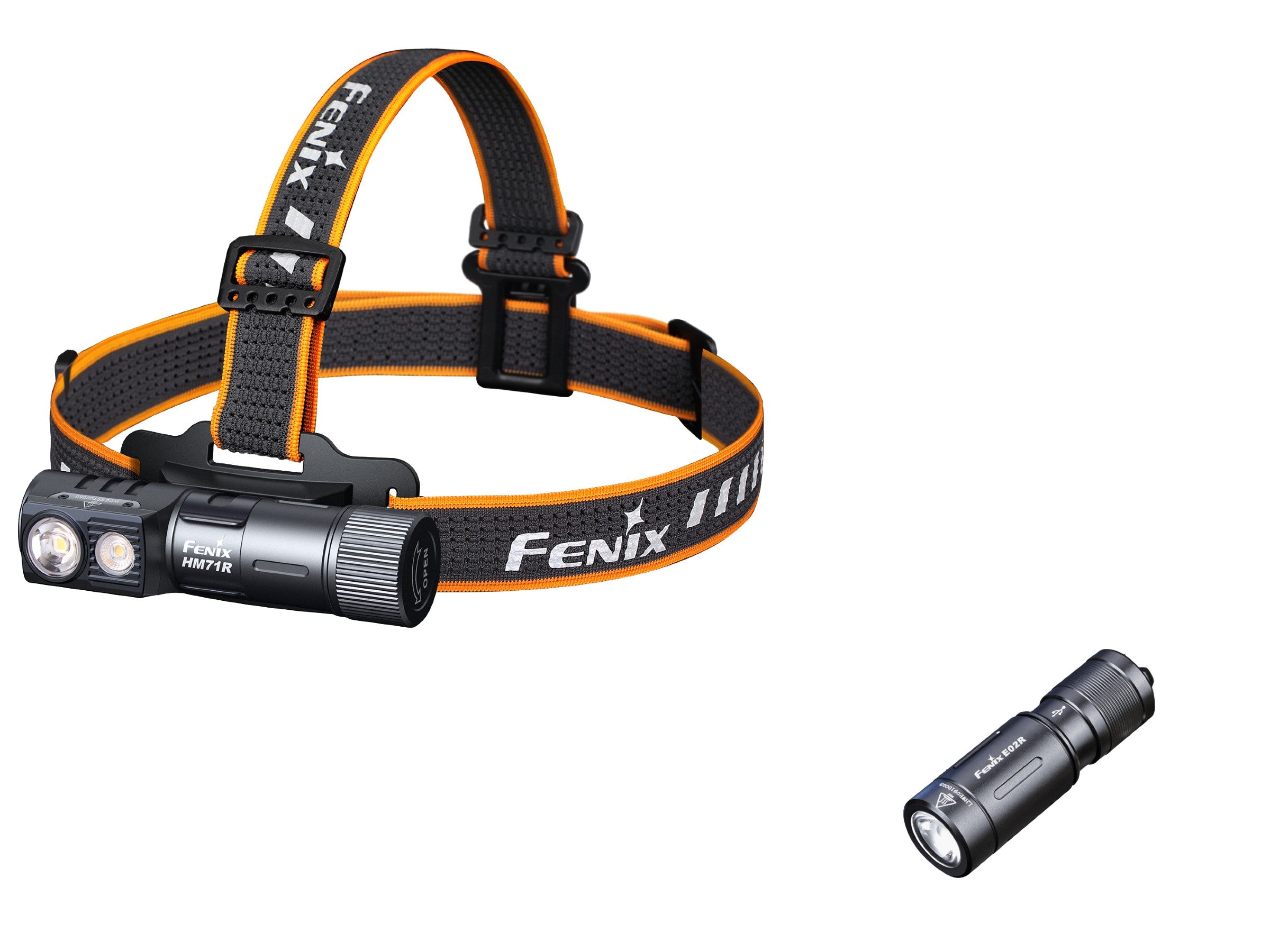 Image of Fenix HM71R Rechargeable Industrial LED Headlamp + Optional E02R