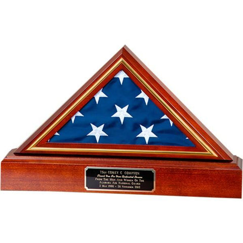 Army flag and base frame, Navy flag and base frame, Air Force flag and base frame, USCG flag and base frame, Marine flag and base frame, Large Army flag and base frame