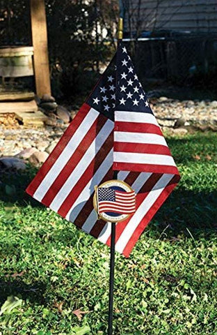 Flag-themed tribute markers, Flag-themed grave plaques, Flag service recognition, Flag service marker wording, Flag service marker engraving, Flag remembrance markers, Flag memorialization, First responder honor plaques