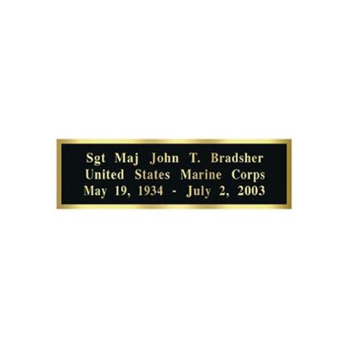 Stamped Brass Nameplate