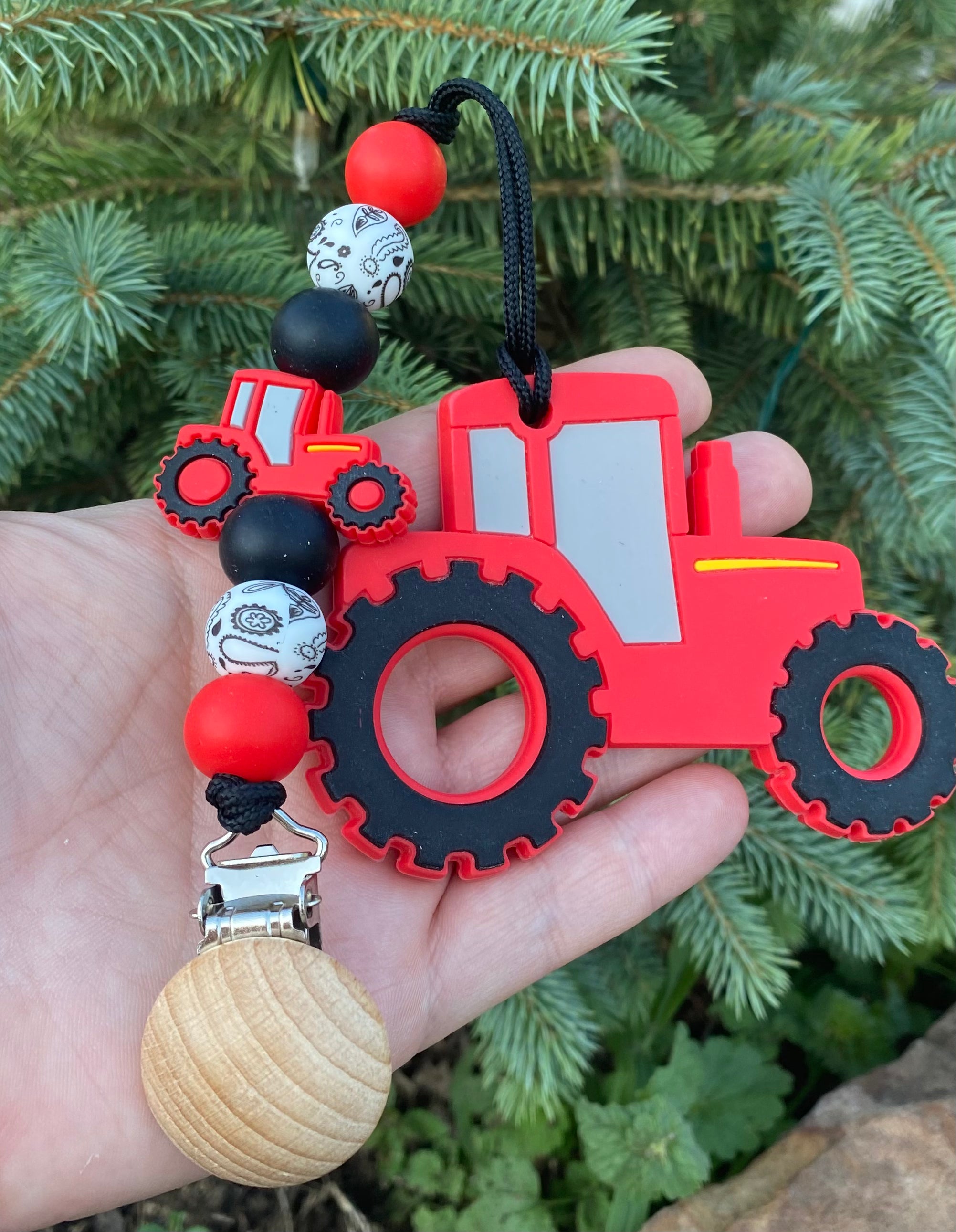 Tractor Hunk Teether Set