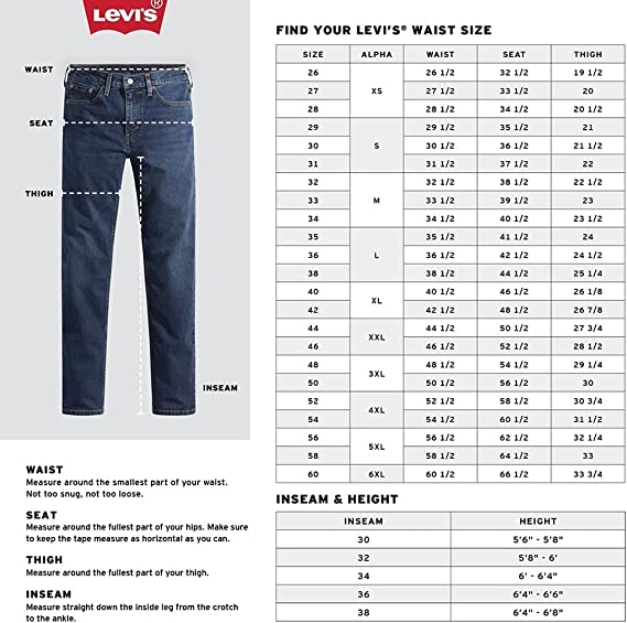 Levi's Men's 505 Regular Fit Jeans (Regular and Big & Tall) – pogifu