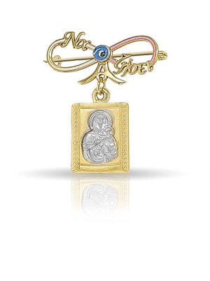 Koale Χρυσή παιδική παραμάνα φυλαχτό PO11100