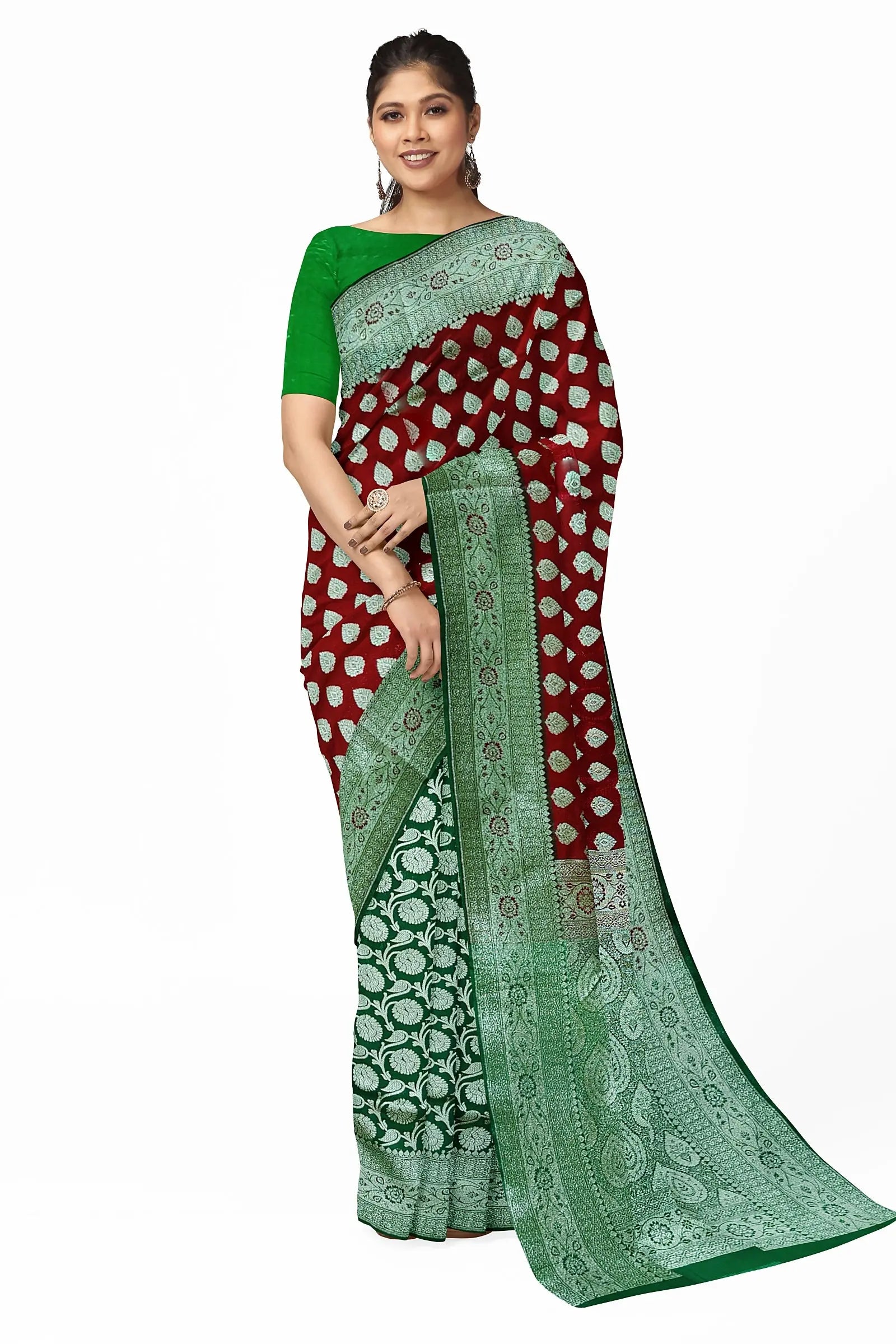 Pashmina Banarasi Silk Saree (adi72717)