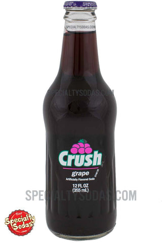 Crush Grape Soda 12oz Glass Bottle Specialty Sodas