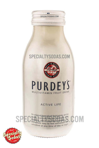 Purdey S Elixir Vitae Multivitamin Fruit Drink Active Life 330ml Glass Specialty Sodas