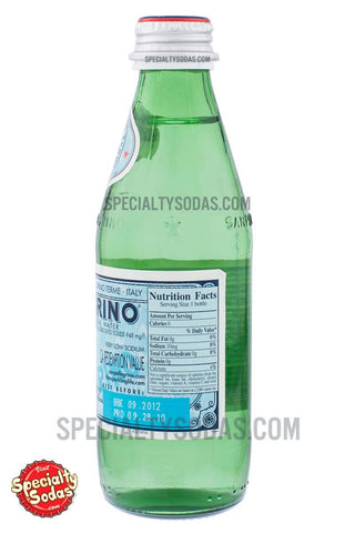 S. Pellegrino Sparkling Natural Mineral Water 250ml Glass Bottle Specialty Sodas