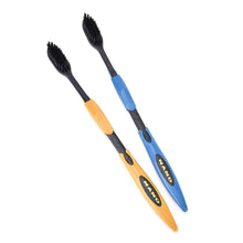 Load image into Gallery viewer, STORE99® 2Pcs Double Soft Toothbrushes Bamboo Charcoal Brushes Home Oral Care Hot: Yellow
