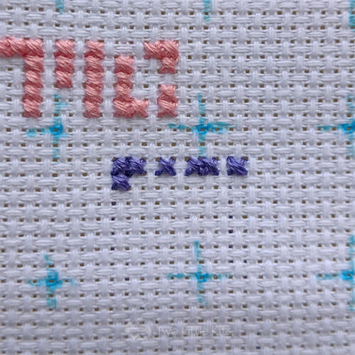 And that's it! You now have a single cross-stitch