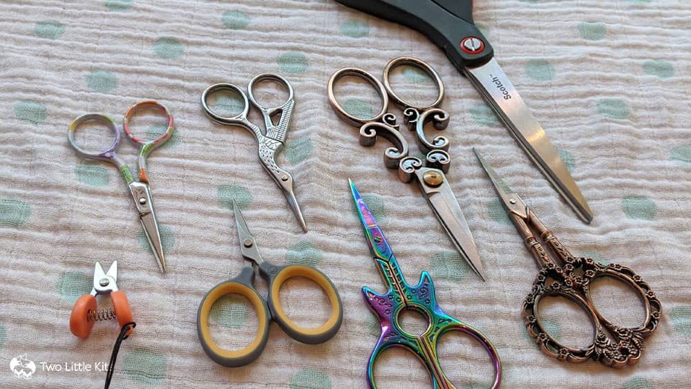 My collection of fabric scissors