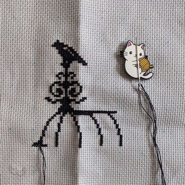 "Greenhouse of Oddities" stitch-along progress