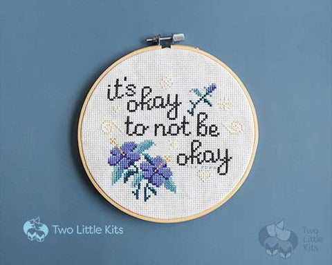 "It's Okay" cross-stitch pattern