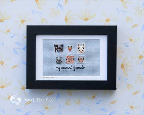 "Minecraft Animals" cross-stitch pattern