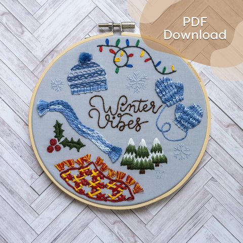 'Winter Vibes' - Embroidery pattern