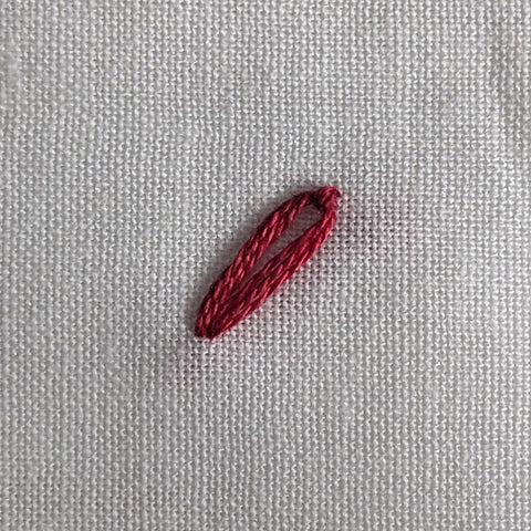 A neat little lazy daisy stitch by itself