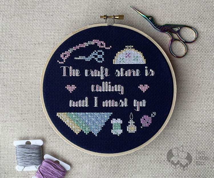 'Craft Store' cross-stitch pdf pattern