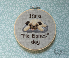 "No Bones" Cross-stitch Pattern