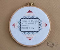 "Plethora Meaning" Cross-stitch Pattern