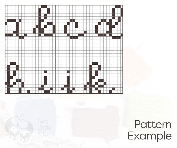 Pattern example for the font "Juliet"
