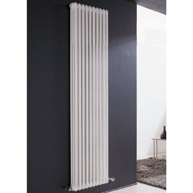 Complete Radiator Coil In Cordivari Ardesia Tubular Steel 3 Columns From 3  To 20 Elements H 1800 Mm Center Distance 1744 Mm Caps And Reductions  Included 6 Elements H. 1800