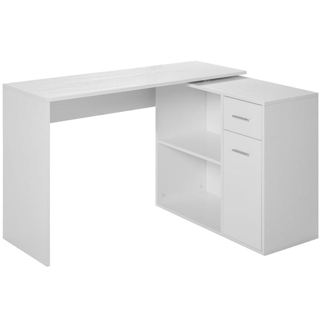 Scrivania ad angolo THALES 105.5x129x83.5cm bianco