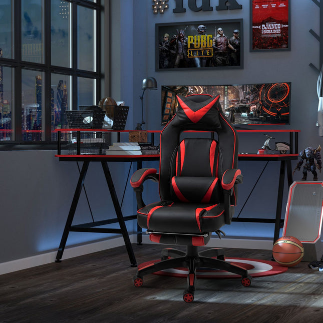 EASYCOMFORT Sedie da ufficio sedia da gaming sedia da scrivania ergonomiche con  Rotelle in Ecopelle, Blu e Nero