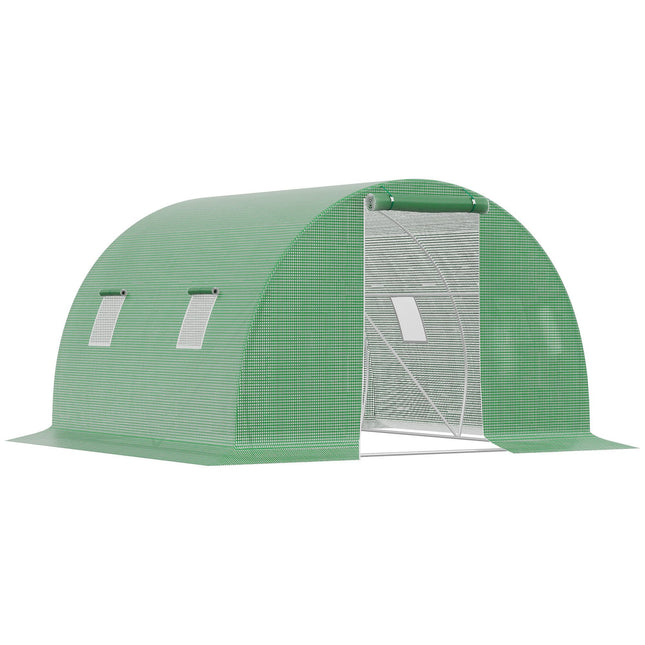 EASYCOMFORT Set 2 Piante Finte di Cipresso con Vasi Ø12x16 cm, Muschio e  Cemento, in PE e Plastica, Verde e Bianco